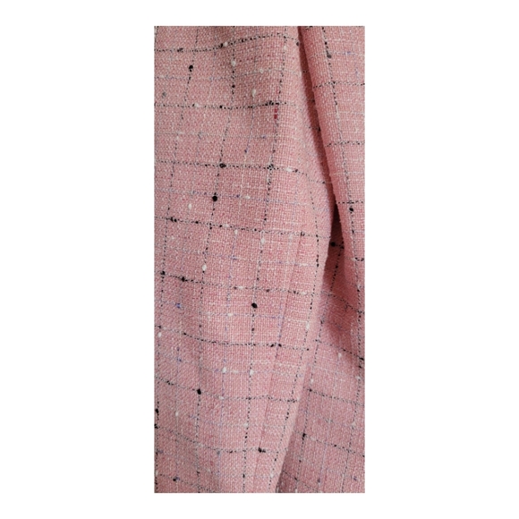 Hadleigh's Barbara Light Pink Tweed Blazer  Size 8 Luxurious Bow Back MSRP $3995 - Picture 5 of 12